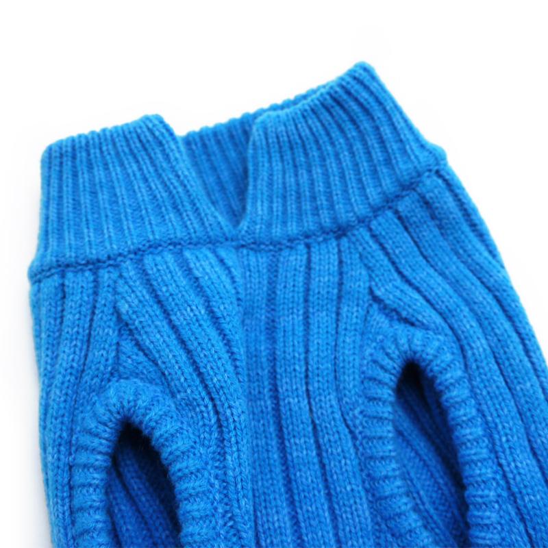 Basic Turtleneck Dog Sweater Blue