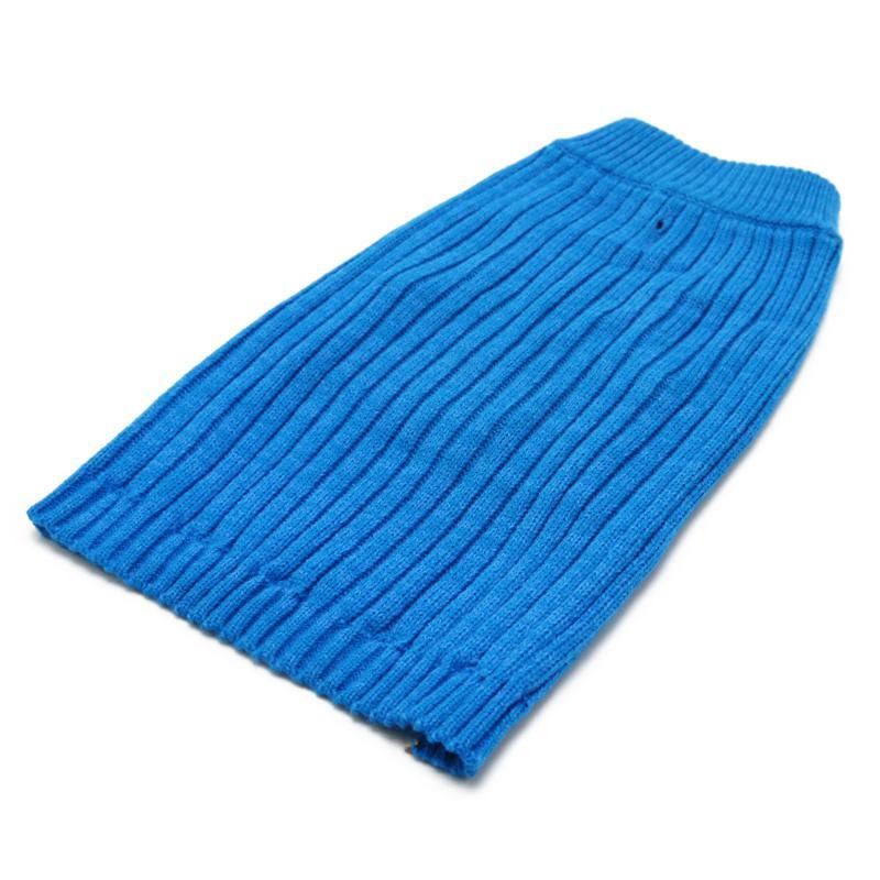 Basic Turtleneck Dog Sweater Blue