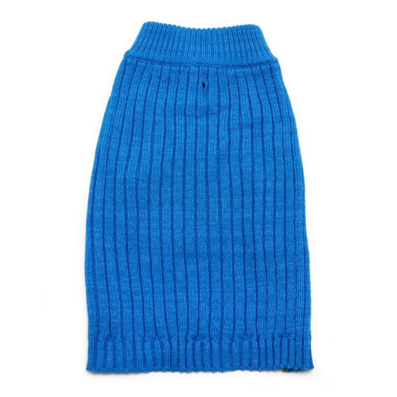 Basic Turtleneck Dog Sweater Blue